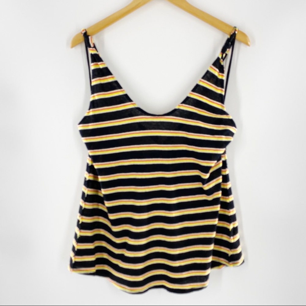 NEW Free People Lost at Sea Tank Top Black L - Picture 4 of 12